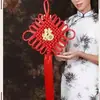 Franela de nudo chino grande tejida a mano, adornos de nudo chino, decoración festiva del Festival de Primavera de Año Nuevo, colgante de nudo chino