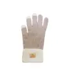Guantes de Lana Tejida con Forro Polar Calientes para Uso al Aire Libre, Engrosados para Protección contra el Frío, Compatibles con Pantalla Táctil, Venta al por Mayor desde Fabricante, Adecuados para Adultos, Antideslizantes