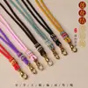 Corda da Sorte Nó de Lótus Tecida à Mão Pingente Amuleto de Buda Corda Ajustável Cordão de Thangka do Tibete Corrente de Amuleto de Buda Tailandês