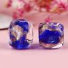 Cuentas esmaltadas japonesas mitad oro y mitad plata de Han Yuyuan, cuentas sueltas de arena, accesorios para collares y pulseras, joyería al por mayor