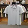 Camisa Polo Leishibert de Nylon y Fibra de Bambú para Hombre, Camiseta Versátil de Manga Corta, Nueva de Verano, Transpirable, Moderna, Camiseta de Manga Corta