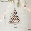 Adornos de Navidad Casa de Madera Tallada Nórdica Decoraciones Colgantes Árbol de Navidad Copo de Nieve Piezas para Exhibición en Ventana DIY Decoraciones de Navidad