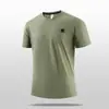 Procesamiento PersonalizadoCamiseta Pulóver Casual de Verano para Hombre, Holgada, Manga Corta, Color Sólido, con Logo, Popular en Plataformas de Comercio Electrónico Transfronterizo