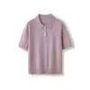 Camisa Polo de Manga Corta 100% Lana Merino de Punto Fino Lavable a Máquina Nueva Colección Primavera/Verano 2026 Australiana