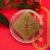 Popular Adesivo de Celular de Ouro Puro 999 2Mg para Riqueza e Prosperidade, Adesivo de Celular Dourado com Tema de Princesa, Presente para Live Streaming