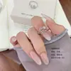 Anillo de cobre y circonita ecológico para mujer, ajustable, lujo ligero, estilo japonés y coreano, estrella de circonita, diseño de anillo único y genial