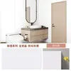 Estilo Crema Baño Baño Sensación en la Piel Autoadhesivos Pegatinas de Pared Impermeables a Prueba de Humedad Decorativos Sala de Estar Dormitorio Luz Suave Azulejo Papel Tapiz