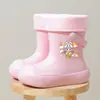 Botas de Lluvia Antideslizantes de Caña Corta para Niños 2026 para Niños Mayores, Impermeables Antideslizantes para Exteriores, Ligeras de Eva, Lindas