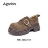 Mules de Salto Grosso Augusden para Mulheres 2026 Novo Estilo Outono e Inverno com Velcro, Sapatos Casuais Confortáveis para o Trabalho
