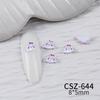 Novos Mini Acessórios de Arte para Unhas Cartoon Branco Gelo-Transparente Coelhinho Fofo Cachorrinho Resina Usáveis Pequenos Acessórios de Arte para Unhas
