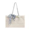 Bolsa Transversal de Palha Estilo Novo Primavera e Verão, Bolsa de Mão para Mulheres, Bolsa de Férias Tecida, Bolsa de Rattan, Bolsa Tote Fashion com Grande Capacidade