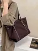 Bolso de mujer de gran capacidad, versátil, estilo preppy, negro, bolso tote de cuero suave para ir al trabajo, casual, bolso de moda transfronterizo