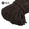 Cuerda Gruesa de Algodón de Tres Hilos de Colores Cuerda Retorcida Cuerda de Diseño Decorativo Accesorios para Manualidades Cuerda Gruesa Cuerda para Atar