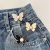 Cinta modeladora com botões removíveis, sem necessidade de pregos ou costura, botões para apertar a cintura de calças jeans, uma ferramenta mágica para reduzir a medida da cintura