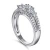 Novo anel de prata esterlina s925 de Tong Lin Moda Europeia e Americana em forma de Dan Quilate Simulação Diamante Zircônia Anel Design de nicho feminino