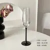 Copa de Champán de Varilla Roja Europea Hogareña de Gama Alta Creativa de Cristal Copa de Vino Tinto Copa de Cáliz Par de Copas de Vino Espumoso