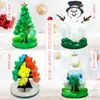 Árvore de Natal Mini Mágica Árvore de Papel Florindo DIY Regando Crescendo Árvore de Cristal Decoração Criativa Feita à Mão Presente Brinquedo