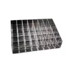 Caja de almacenamiento para cosméticos 24 compartimentos Caja de almacenamiento para labiales Caja de almacenamiento de plástico transparente para cosméticos de escritorio Caja de exhibición