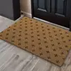 Felpudo de fibra de coco con diseño de Shiba Inu de dibujos animados, antideslizante, resistente al desgaste, alfombrilla de entrada para quitar el polvo para uso doméstico
