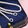 Acessórios DIY S925 prata esterlina pérola colar fivela mini fivela bebê conta milheto pulseira fivela 3-5mm