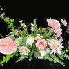 Aniversário Casamento Festa Banquete Jantar Mesa Flor Acabada Comércio Exterior Mesa de Jantar Flor Encosto da Cadeira Flor Decoração de Casamento Flor Artificial Atacado