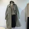 Jaqueta corta-vento feminina com gola polo e silhueta retrô, 26, nova textura, para o trabalho, com temperamento, modelagem slim, corte A, comprimento médio, abotoamento oculto