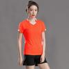 Traje de Tênis Masculino e Feminino Manga Curta Secagem Rápida Respirável Treinamento Competição Traje em Grupo Estampado Badminton Corrida Roupa Esportiva