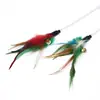 Palo para gatos con resorte y campana pluma ventosa palo para gatos con sonido juguete para gatos juguete explosivo para mascotas
