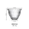Vaso para beber té Taza de té pequeña Vaso doméstico Vaso transparente para agua Taza maestra Copa personal para vino Vaso para té Oficina