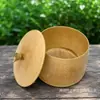 Recipiente de bambu estilo japonês para matcha, pote hermético para armazenamento de pó de chá, armazenamento de pó de matcha, ferramenta para matcha, suporta personalização de logotipo