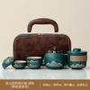 Bule de Chá Cerâmico de Alta Qualidade, Copo Rápido para Carro, Conjunto de Chá Kung Fu Personalizado Estilo Chinês Qingshan Yanhe, Atacado Personalizado
