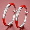 Pulseira de Prata para Bebê Infantil S999 Prata Esterlina Dragão Cobra Pulseira para Bebê Masculino e Feminino Lua Cheia Presente de Um Ano Joias de Prata