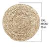 Tapete Aislante de Cocina, Tapete para Olla Tejido de Hierba Acuática Natural, Posavasos Anti-Escaldante para Té, Listo para la Venta, Una Pieza para Dropshipping 1599