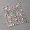 Pegatinas para Uñas con Gato Lindo en Relieve de Hierro Mn-376 Estilo Lindo Dibujos Animados Animales Suaves Lindos Serie de Colaboración Mn