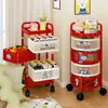 Al por mayor Nuevo Carrito Pequeño Dopamina Estante de Almacenamiento para Snacks Móvil de Pie Hogar Sala de Estar Cocina Estante de Almacenamiento Multicapa