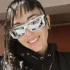 Gafas de sol reflectantes de mercurio estilo europeo y americano, tecnología futura Y2K, para mujer, para exteriores, ciclismo, piloto