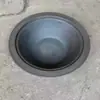 Olla Tradicional de Hierro Fundido Sartén Gruesa Olla Grande de Hierro Fundido Antigua Cuenco para Fogata Cuenco para Estufa de Leña Círculo para Fogata
