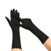Accesorios para Mujer de los Años 1920 Spandex Satén Flocado Guantes de Charol Accesorios de Disfraz para Fiesta de Baile Transfronteriza en Stock