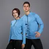 Trajes Deportivos de Manga Larga para Hombre y Mujer Otoño e Invierno Secado Rápido Ropa para Correr Fitness Entrenamiento Estilo Casual Suelto de Pareja Ropa de Compra Grupal
