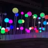 Luz de Paisaje Bola Brillante LED Sensor de Aire Soplado Luz de Burbujas Luz Respiratoria