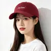 Gorra de Béisbol Bordada con Letra Grande para Hombres y Mujeres, Estilo Pareja, Sencilla Casual Versátil para Exteriores, Viajes, Trayectos, Sombrero para el Sol