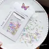 Decorações Iridescentes para Unhas em Formato de Laço, Pequenos Acessórios Coloridos de Fita Aurora, Kit de Materiais para Artesanato DIY de Cor Galvanizada