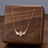 Comercio Exterior de Amazon Venta Caliente Collar de Acero de Titanio Temperamento Femenino Circonita Microincrustada Personalidad Cadena para Clavícula de Alto Sentido Colección Joyería