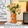 Florero de Capibara al por mayor, Adornos de Cerámica, Flores Artificiales de Alta Gama, Decoraciones Suaves de Lujo Ligero para Sala de Estar y Mesa de Comedor