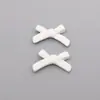 Contas para gravata borboleta de acrílico de cor sólida com furo reto Acessórios para joias DIY Corrente de celular com contas Material de pingente decorativo