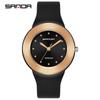 SANDA Nuevo SANDA 3119 Ligero Elegante Moda Reloj para Mujer Temperamento Chicas Correa de TPU Reloj de Cuarzo