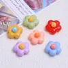 Flores Pequeñas Coloridas de Dibujos Animados Infantil Hecho a Mano DIY Accesorios para Joyería Pegamento de Crema Resina Pequeños Accesorios Material para Pasadores