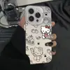 Pastel de Fresa Gato Kt Manzana 18Promax Funda para Teléfono Móvil Personalizada PC Duro iPhone17 Modelo para Niñas con Alto Valor Estético