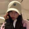 Gorra de béisbol retro bordada con letras que combina con todo para mujer primavera y verano estilo coreano casual para exteriores protección solar visera de copa dura moda