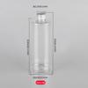 Frasco Dispenser de Plástico PET Transparente Spot 50 60 100ml 500 1000ml Tampa de Alumínio Bicolor Atacado